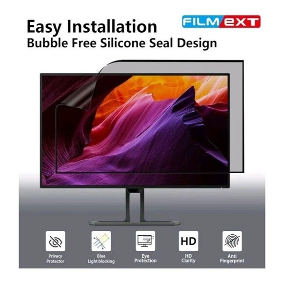 28" Upgrade Removable Computer Privacy Screen Filter For For Frameless... - Picture 2 of 11